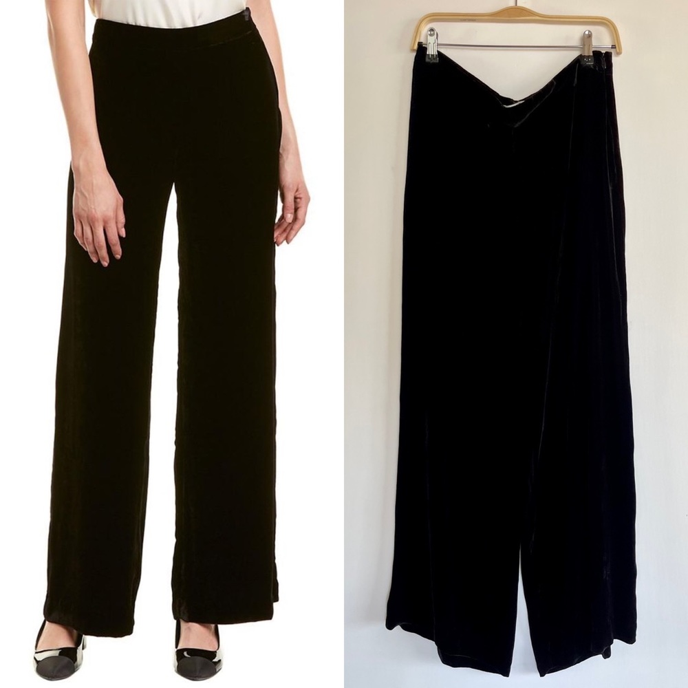Trina Turk Wide Leg Velvet Dress Pants Size 8